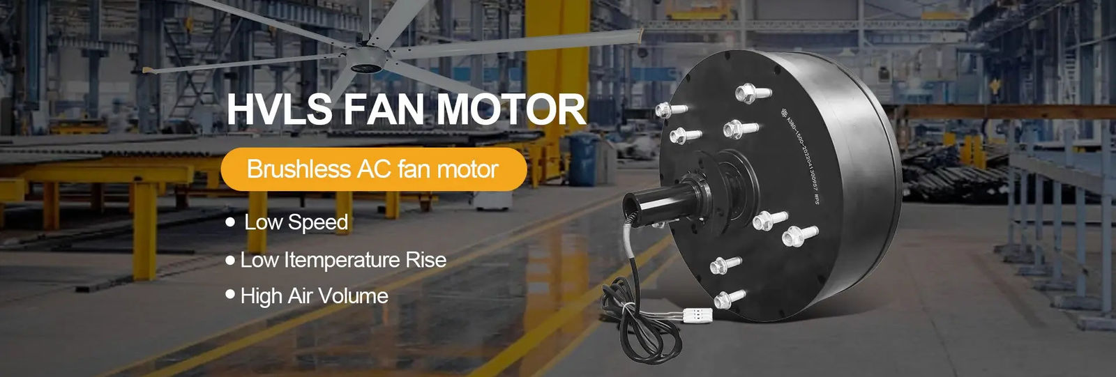Motor de fan industrial