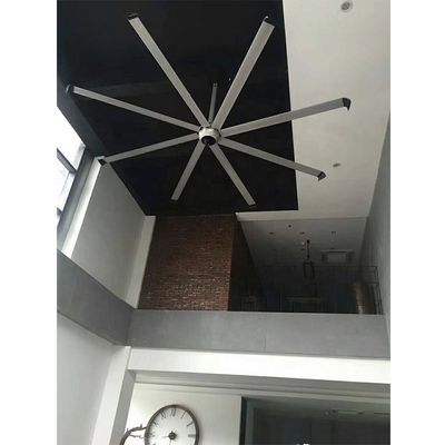 Ventilador de techo para el sitio de construcción Ventilación 3.6m Volumen alto 1500W 220V Ventilador HVLS de 10 pies
