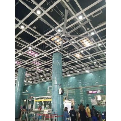 Ventilador de techo para el sitio de construcción Ventilación 3.6m Volumen alto 1500W 220V Ventilador HVLS de 10 pies