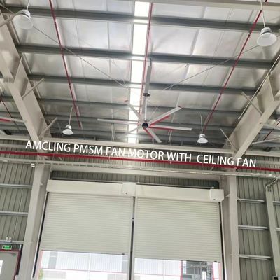 220V 750W Magneto permanente AC sincrónico HVLS Refrigeración de techo BLDC PMSM Motor de ventilador