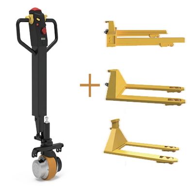 1150 mm/1200 mm Largo del tenedor AMTHI 2.5 toneladas Camas de transporte de paletas hidráulicas Elevadora eléctrica