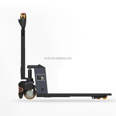 Camión de elevación de 1 tonelada Ruedas de nylon PU Power Souce DC MOTOR AMTHI Tijeras Camión de elevación de paletas