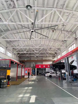 AMCLING 220V 380V Ventilador de flujo axial 1500W Magnético permanente Ventilador de techo HVLS sincrónico
