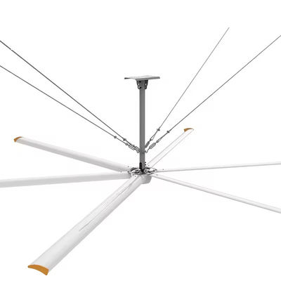 AMCLING 220V 380V Ventilador de flujo axial 1500W Magnético permanente Ventilador de techo HVLS sincrónico