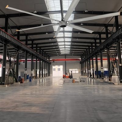 Magneto permanente ventilador de techo sincrónico HVLS grandes ventiladores para Alemania Nord por el oficial