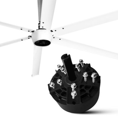 Motor de ventilador de techo de 2.4M 8FT HVLS sincronizado con imán permanente para refrigeración comercial