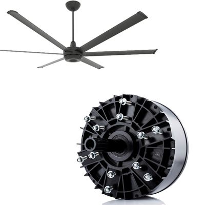 Alta velocidad 400W 3 Fase 220V Industrial sin escobillas DC HVLS Refrigeración de techo Bldc Motor de ventilador