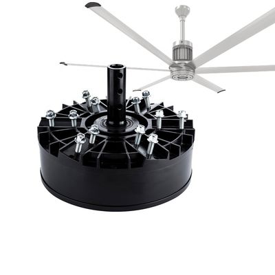 HVLS motor de corriente continua grande negro 220v 380v 1500w ventilador industrial de techo de enfriamiento grande por AMCLING