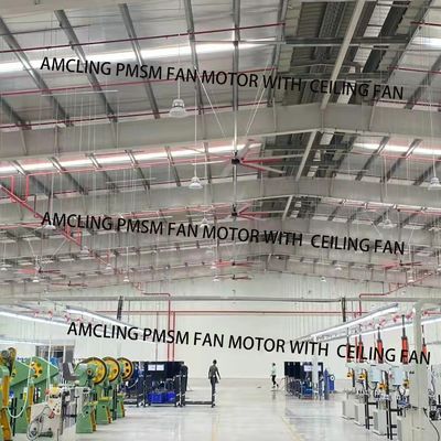 Motor PMSM de 3 fases de 220V/380V 400W para ventilador de techo BLDC industrial grande Diseño duradero