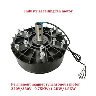 Motor de ventilador de techo HVLS industrial de 1.1kW con palas de aluminio y IE 2 de eficiencia