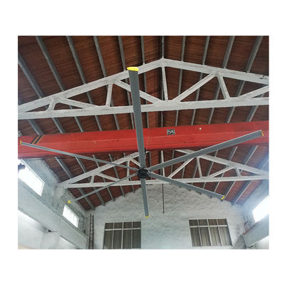 3 Fase 220V 400W HVLS Refrigeración de techo Bldc Motor de ventilador para área cubierta de aire de 280 m2